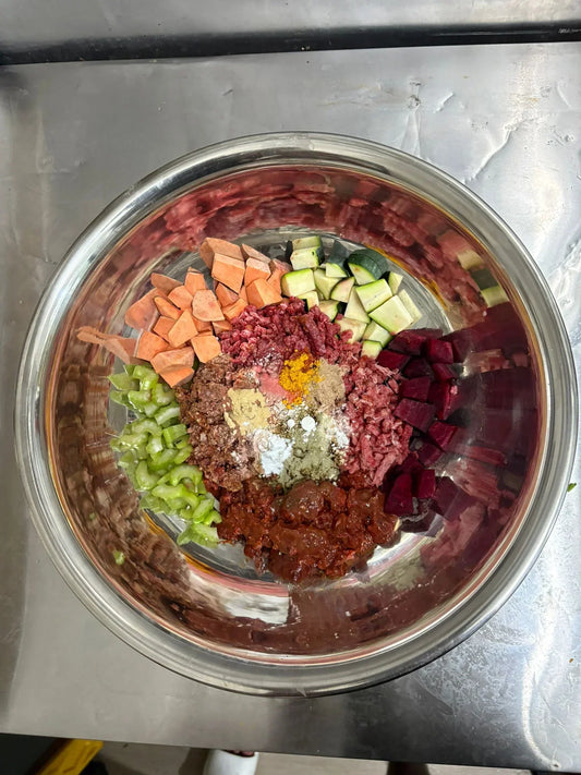 Gently Cooked Grass-Fed Beef for Dogs