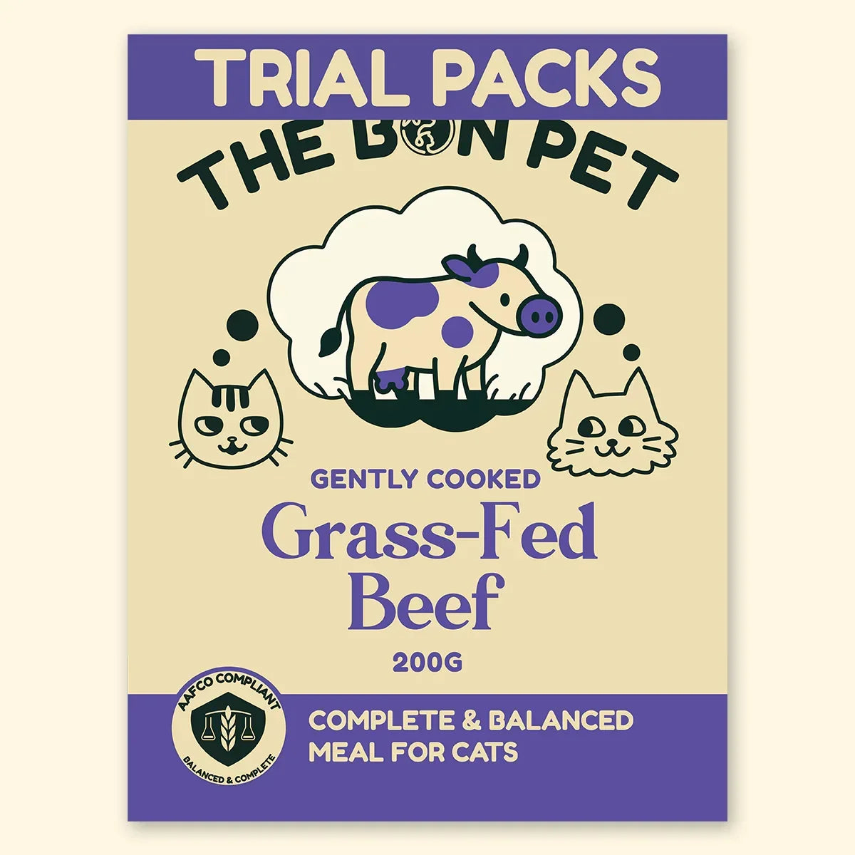 The Bon Pet grass-fed beef cat food with high-quality protein for everyday feline wellness