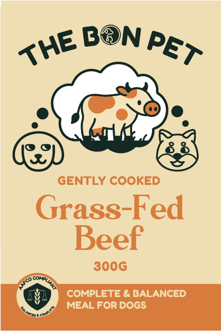 Gently Cooked Grass-Fed Beef for Dogs