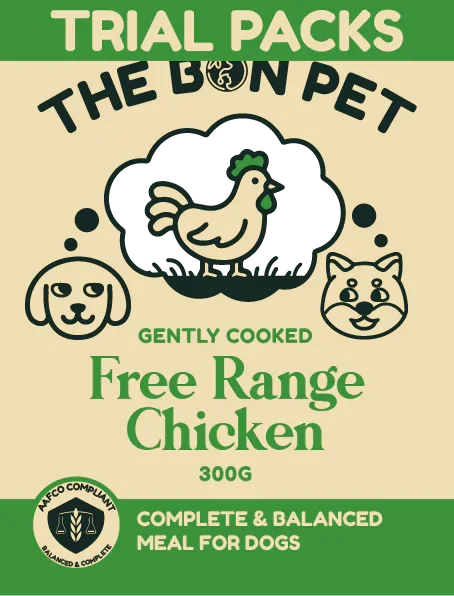 Gently Cooked Free Range Chicken for Dogs - Trial Packs