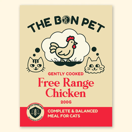Gently Cooked Free Range Chicken for Cats - The Bon Pet