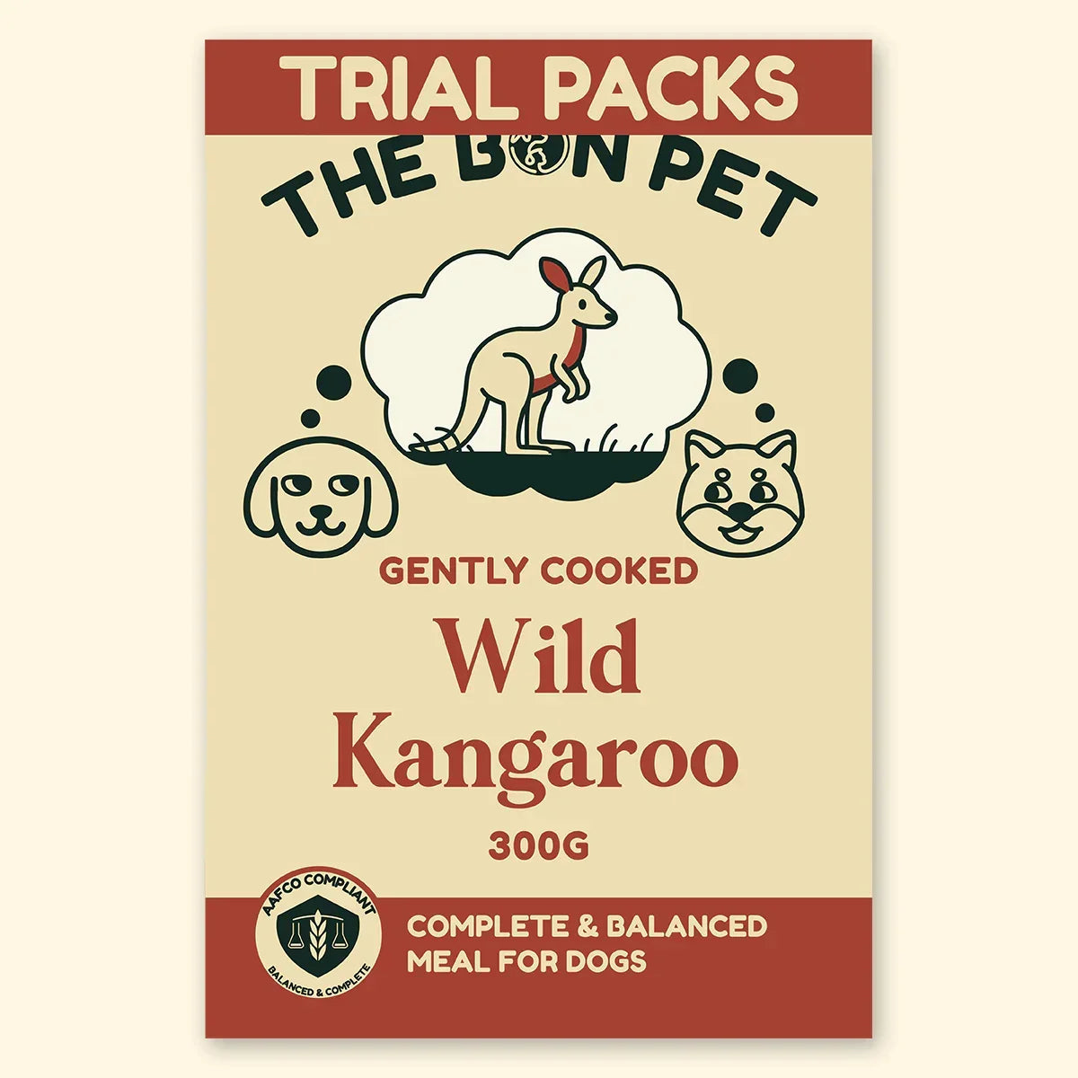 Gently Cooked Wild Kangaroo for Dogs