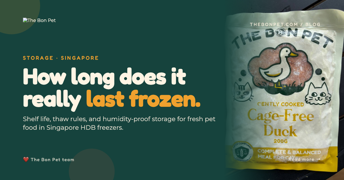How Long Does Fresh Pet Food Last in Singapore Freezers?