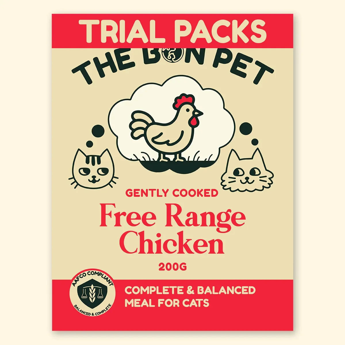 The Bon Pet cooked chicken cat food with balanced nutrition and premium ingredients for cats