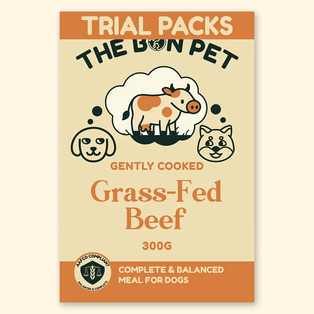 The Bon Pet premium grass-fed beef dog food with single protein nutrition for dogs