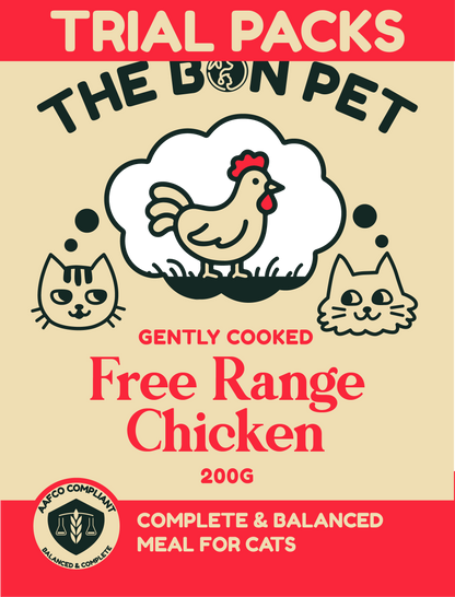 Gently Cooked Free Range Chicken for Cats - Trial Packs