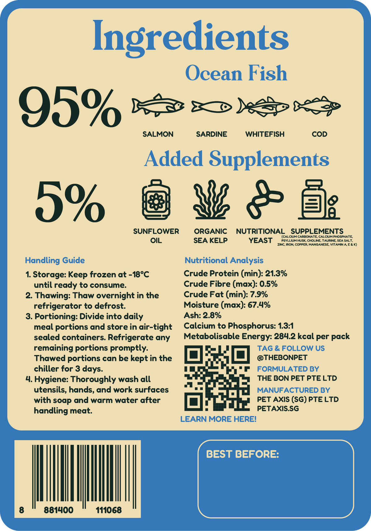 Gently Cooked Ocean Fish for Cats