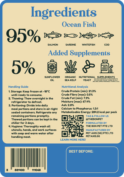 Gently Cooked Ocean Fish for Cats