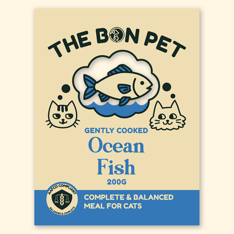 Gently Cooked Ocean Fish for Cats