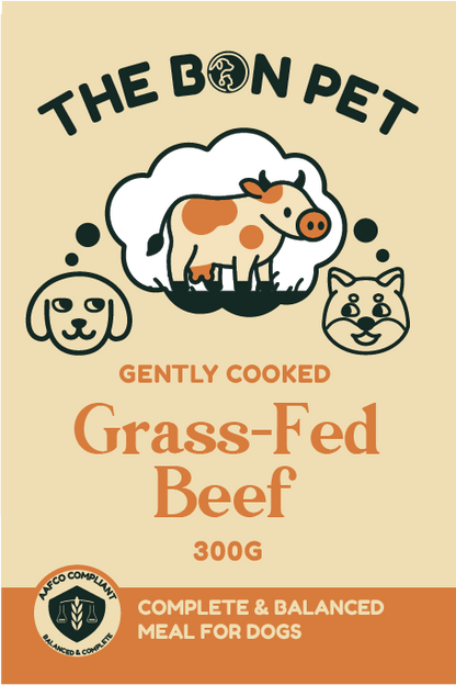 Gently Cooked Grass-Fed Beef for Dogs