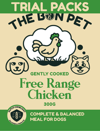 Gently Cooked Free Range Chicken for Dogs - Trial Packs