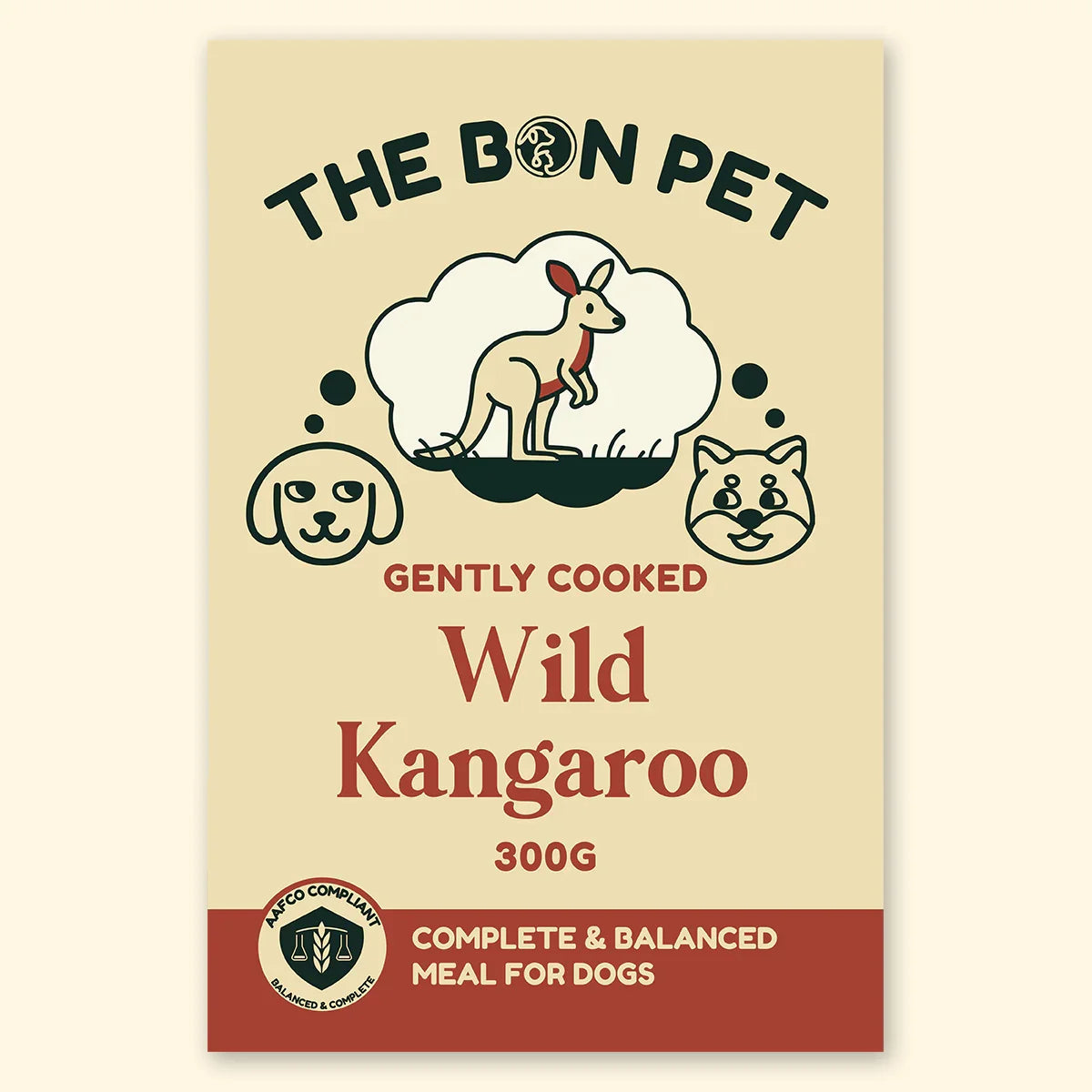 Gently Cooked Wild Kangaroo for Dogs