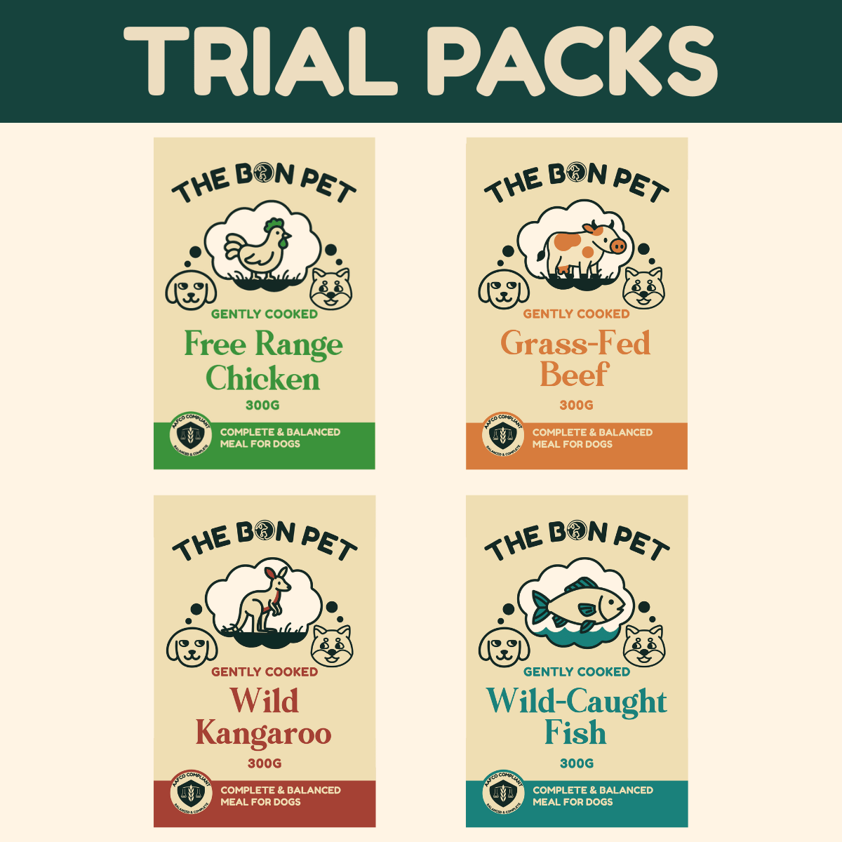 Gently Cooked Trial Packs for Dogs