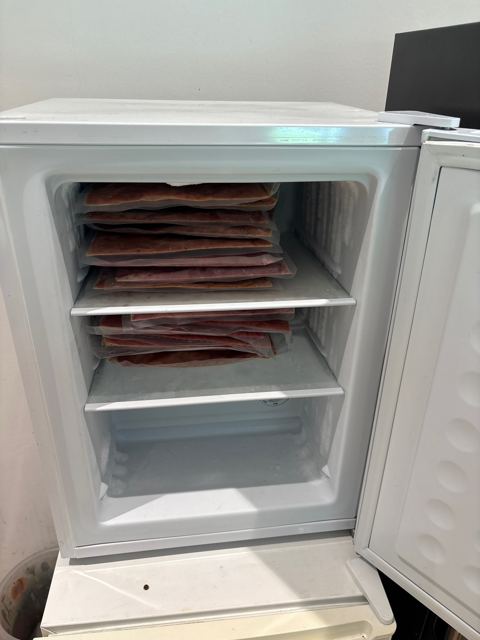 Freezer stocked with meals
